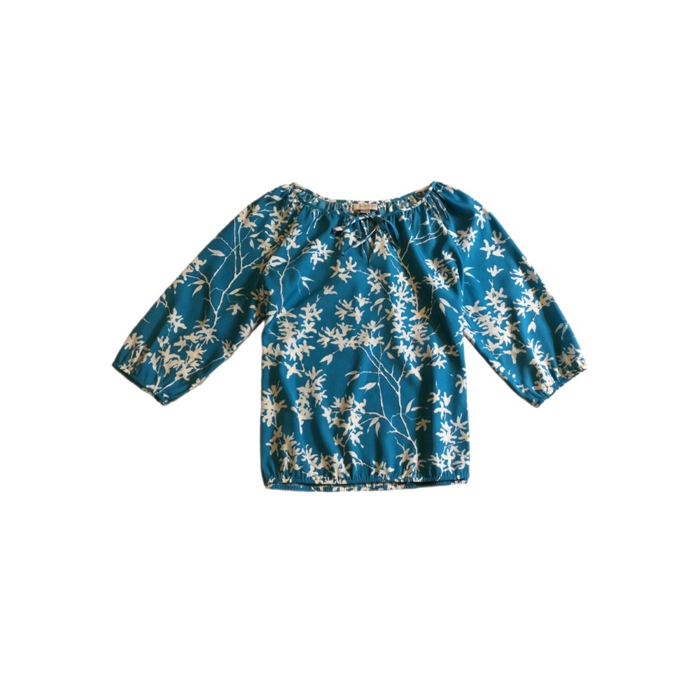LOFT  Mixed Media Blouse